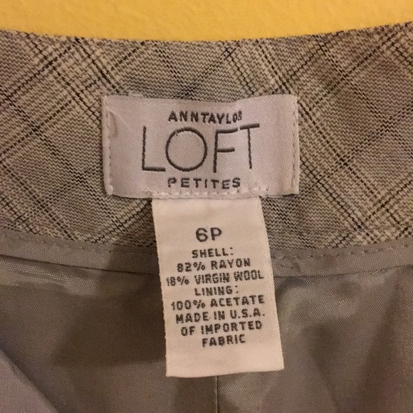 Ann Taylor Loft Plaid Slacks - Picture 4 of 4
